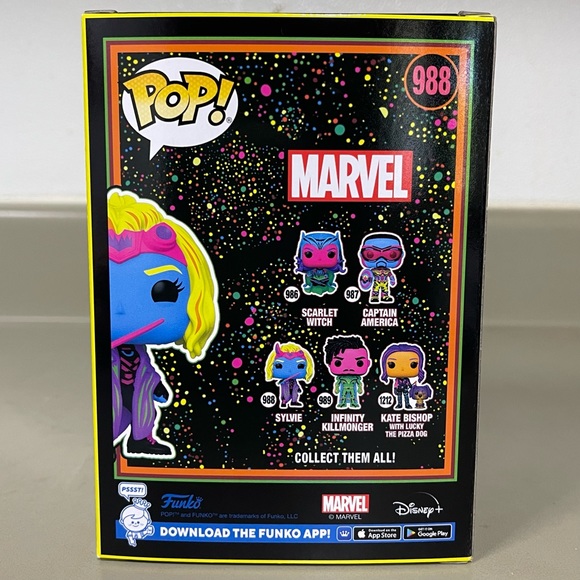 Funko POP! Exclusive Marvel Studios: Loki - Sylvie Blacklight 988 (New in Box) - Picture 3 of 5